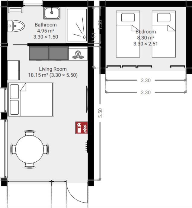 Appartement Tiny House - Optioneel Met Hottub à Dokkum Extérieur photo